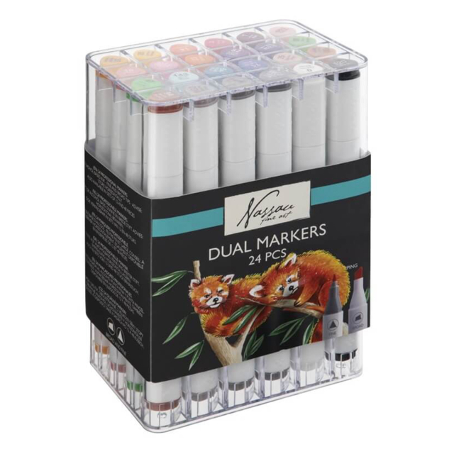 Dual markers 24 stuks