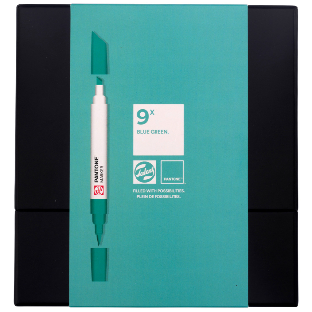 Marker 9-set Blue Green