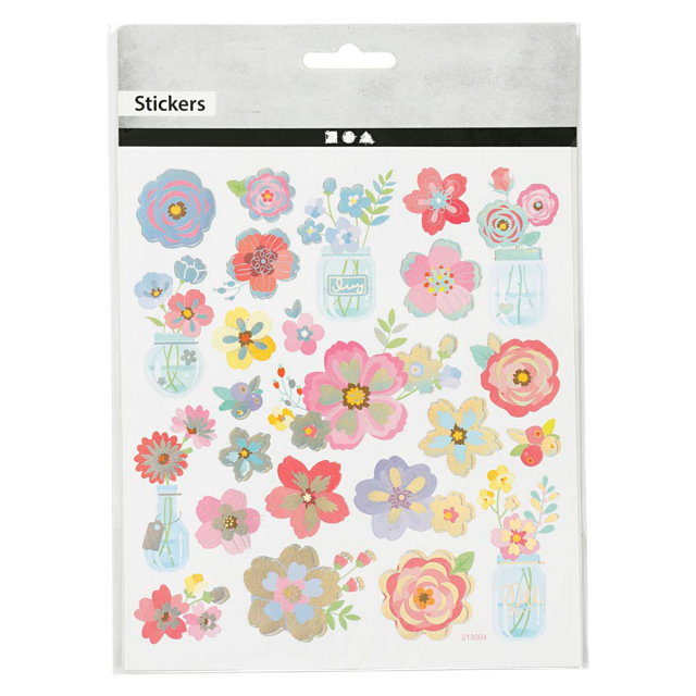 Stickers Bloemen 1 vel