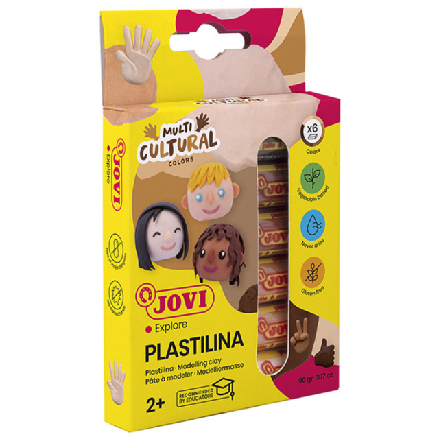 Plastilina Kleiset 6 stuks Skintones 15 g