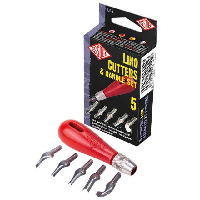 Linoleumsnijders 5 stuks