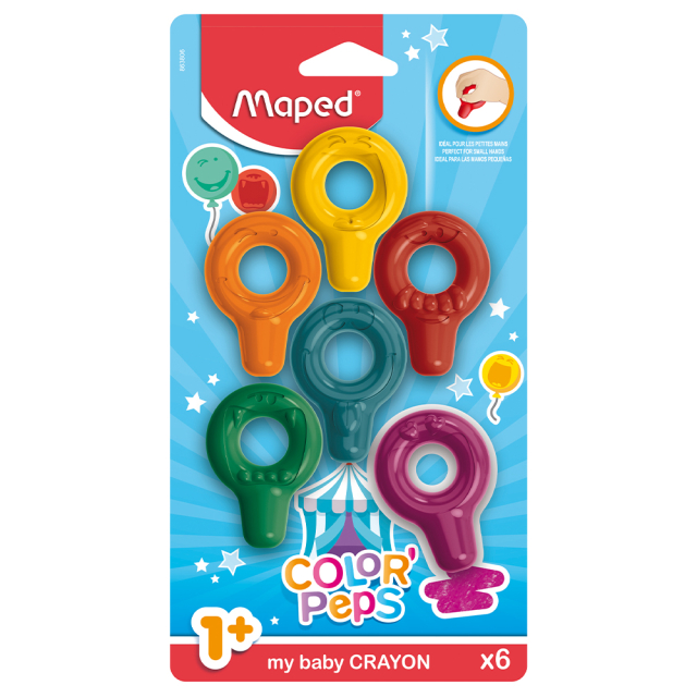 Color'Peps Babykrijtjes 6-set