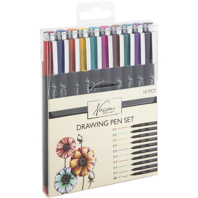 Fineliners Tekenpennen Colour 10-set
