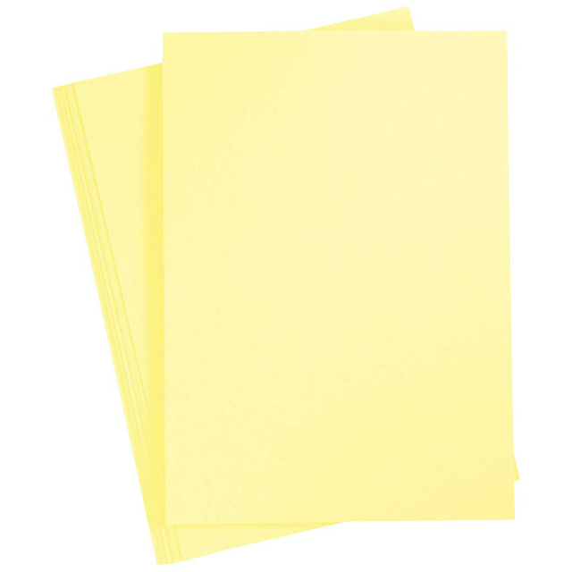 Gekleurd Papier Lichtgeel A4 180g 20 vellen