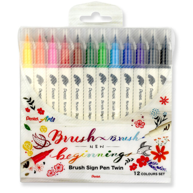 Brush Sign Pen Twin 12 Stuk