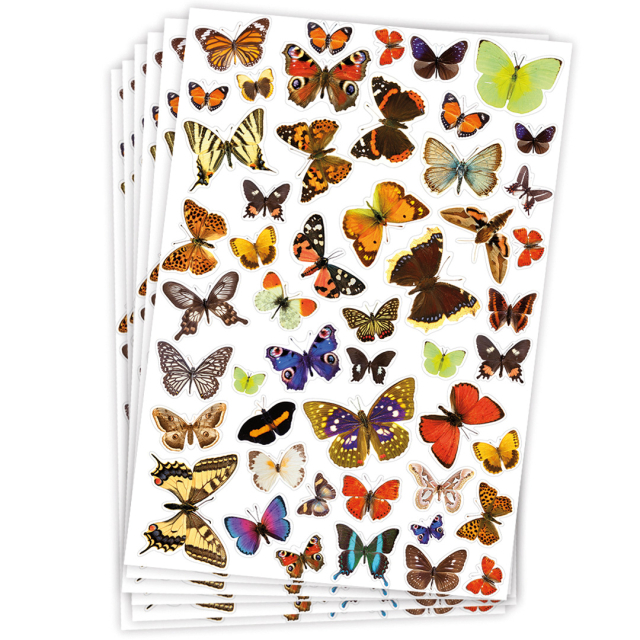 Stickers vlinder 6 vel