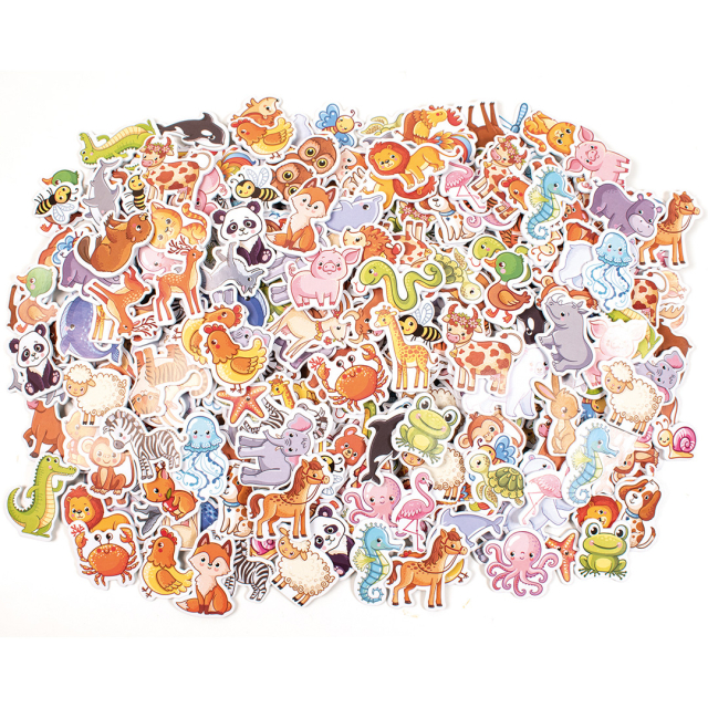 Soft Stickers dieren 500 stk