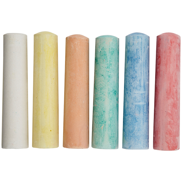 Stoepkrijt Jumbo 6-set
