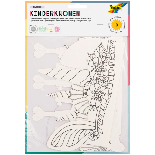 Kinder Maskers Kronen 3-pack