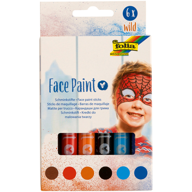 Gezichtsverf Kit Wild 6-pack