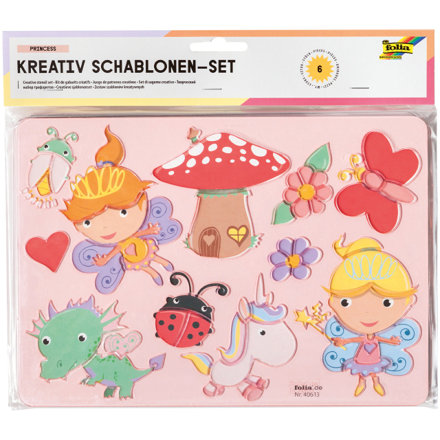 Sjablonen voor kinderen Prinses 6-pack