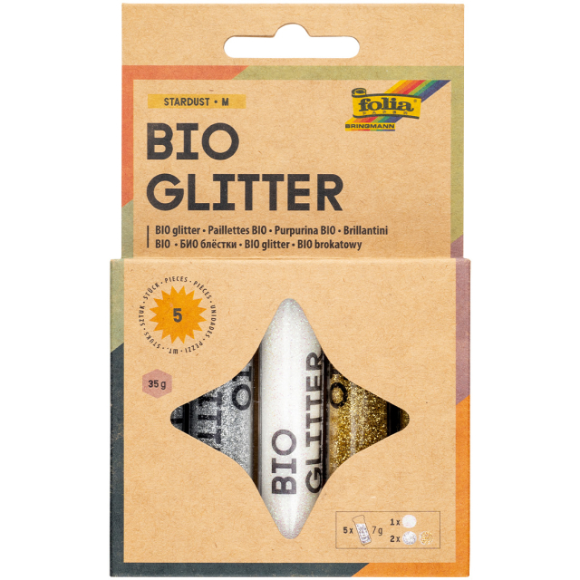 Bio Glitter Mix Sterrenstof 5-pack