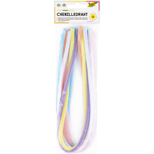 Chenilledraad Pastel 10-pack