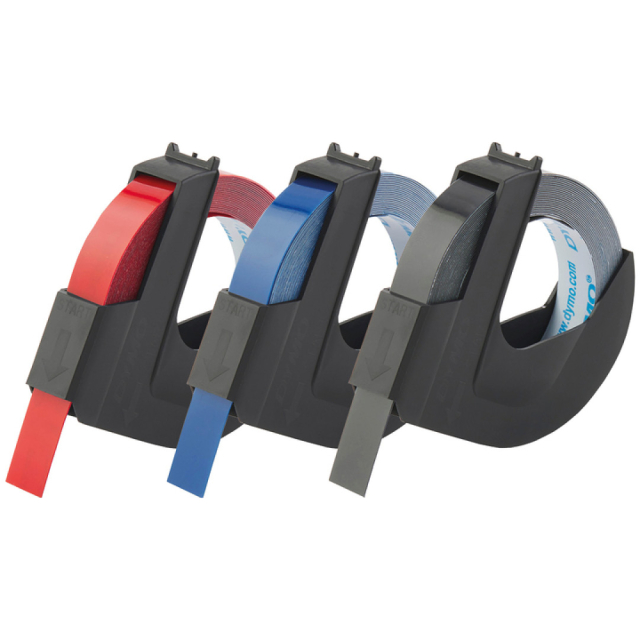 Embossing Label Tape 9mm x 3m Black  in de groep Creëren & Hobby / Organiseren / Labelwriter bij Voorcrea (131711)