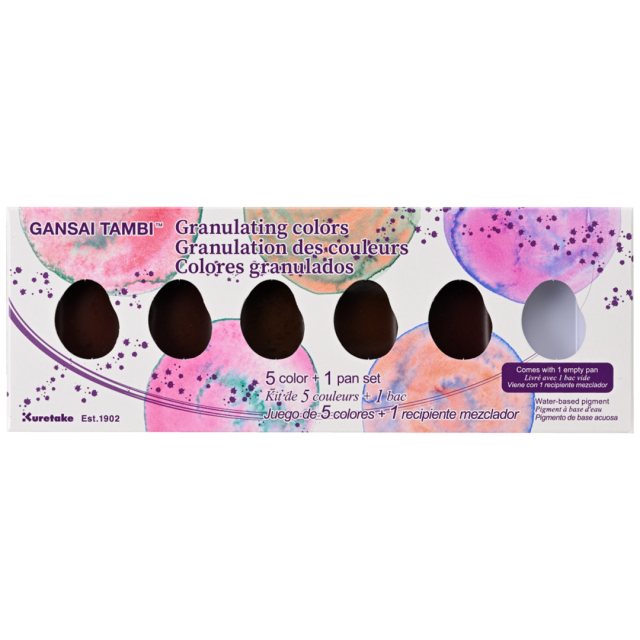 Gansai Tambi Aquarel 5-set Granulating Colors