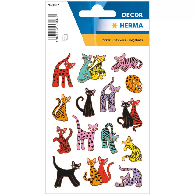 Stickers Katten 3 vel