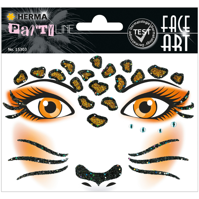 Face Art Stickers Luipaard