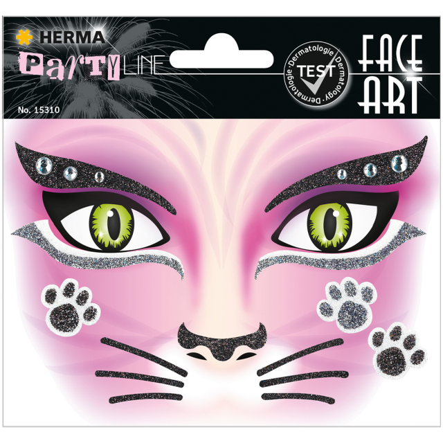 Face Art Stickers Kat