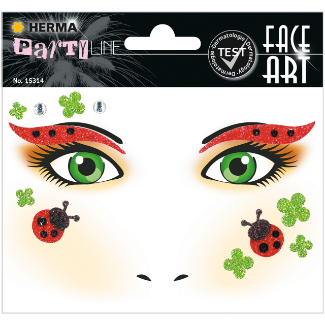 Face Art Stickers Lieveheersbeestje