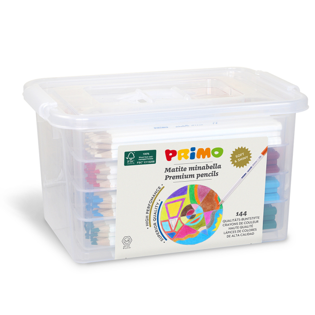 Minabella Kleurpotloden School 144-pack