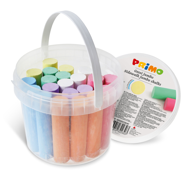 Sidewalk chalks Jumbo emmer 22-pack