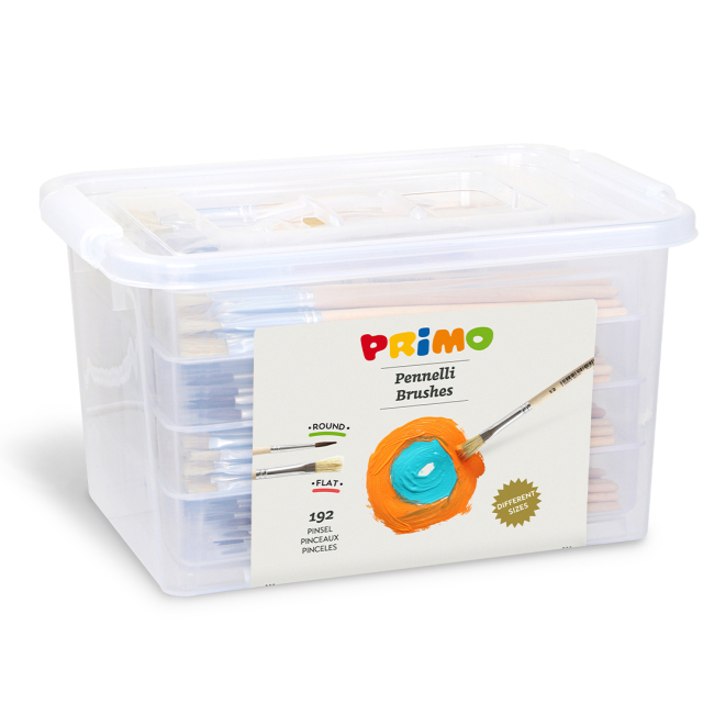 Set van 192 penselen voor scholen