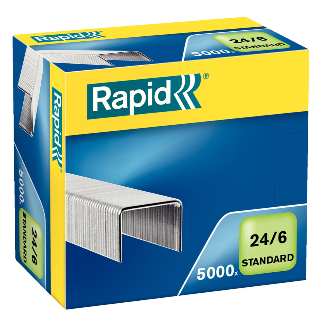 Nietjes Standard 24/6 verzinkt 5000 stuks