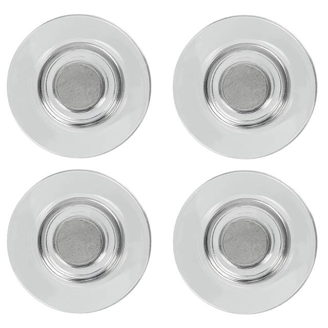 Magneetjes 32 mm Extra-sterk 4-pack Transparant