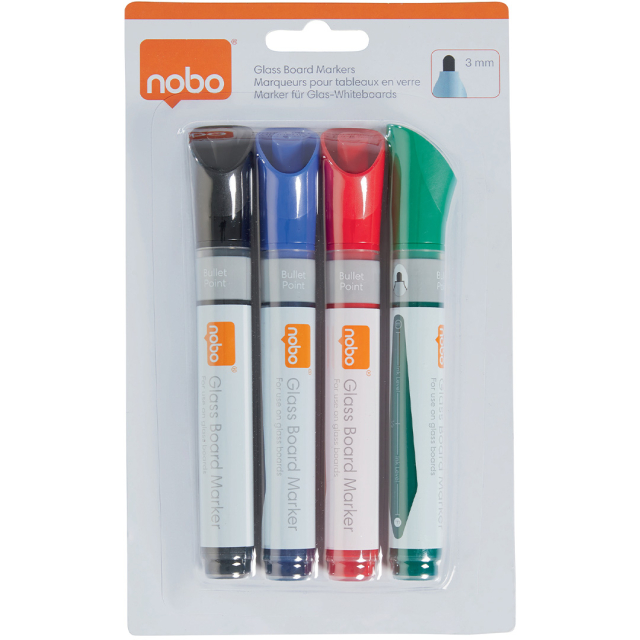 Marker voor glasbord 4-set