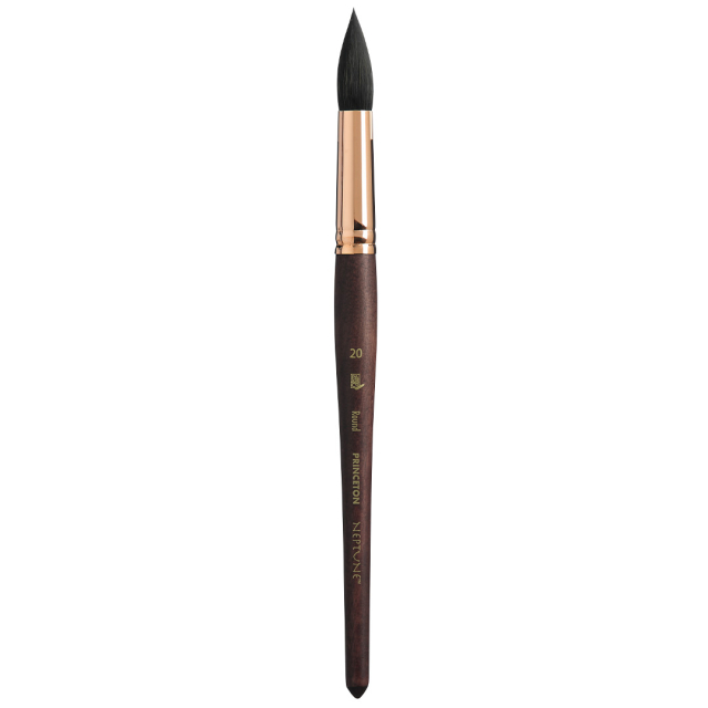 Pinceau synthétique Neptune manche court Round size 20 