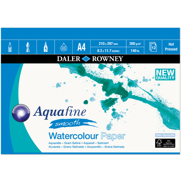 Aquarelblok HP 300g A4