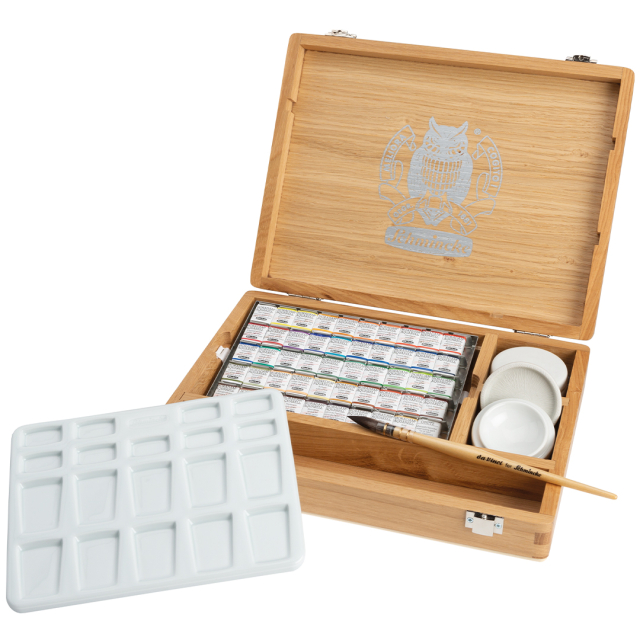 Horadam Aquarell Houten doos 50-set