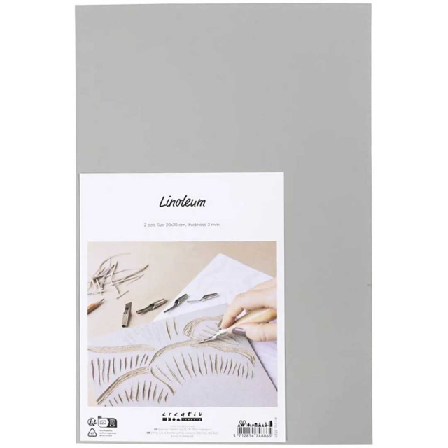 Linoleum 20x30 cm 2-pack