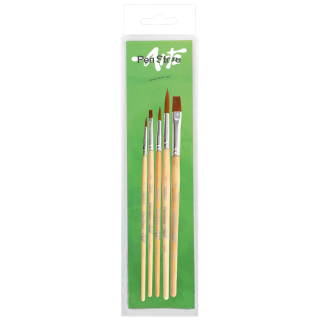 Synthetische penselen Junior 5-set