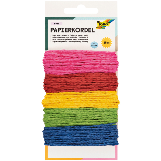 Gekleurd Papieren Touw 20 m