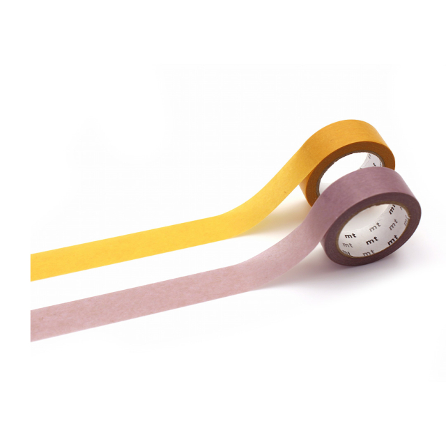 Washi-tape Yellow × lavender 2 stuks 