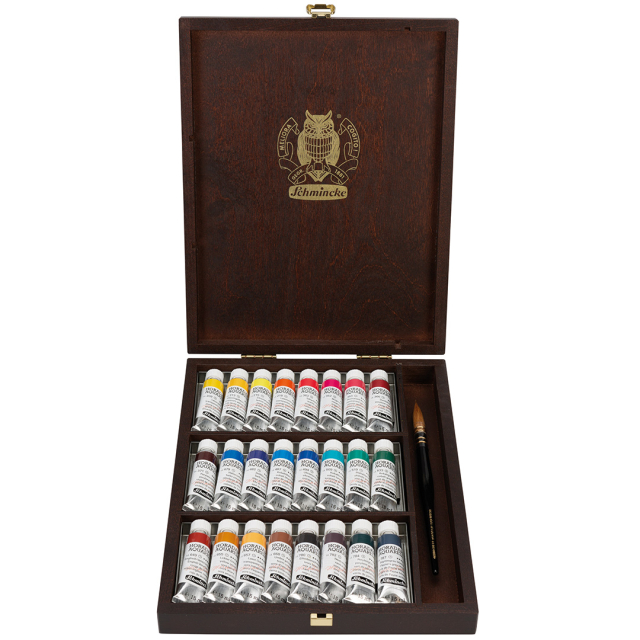 Horadam Aquarell Wooden Box 24x15 ml