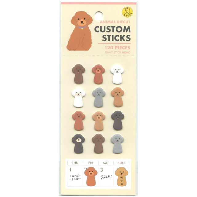 Stickers Toy Poodle 120-pack