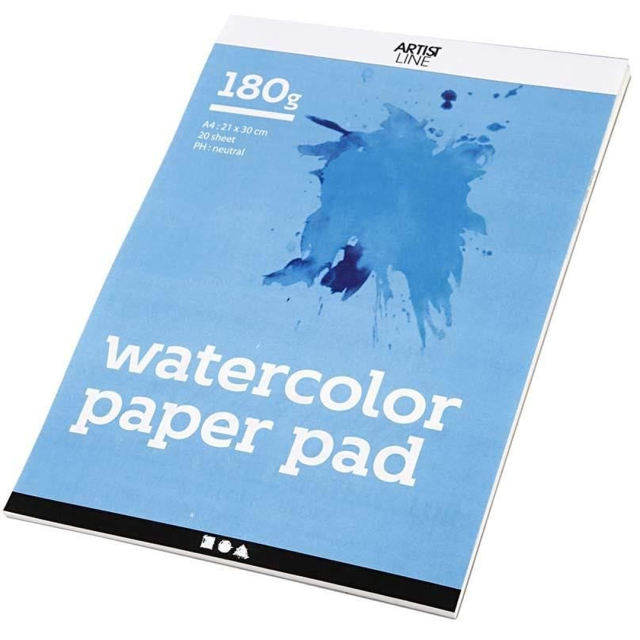 Aquarelblok A4 180g