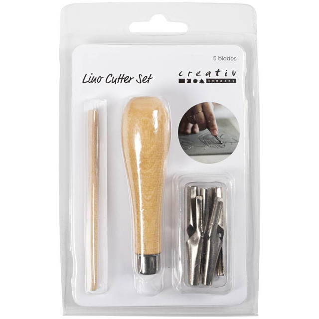 Linoleum snijset 5-pack