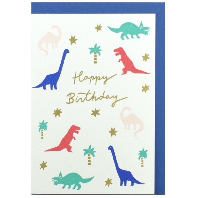 Wenskaart Dinosaurussen