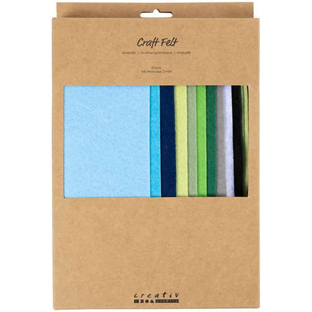 Hobbyvilt A4 10-pack Teal kleurenmix