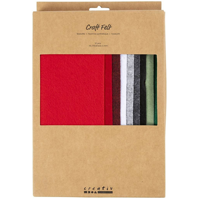 Hobbyvilt A4 10-pack kerstkleuren