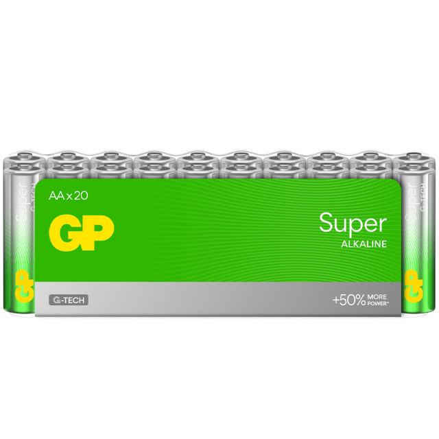 Batterijen Super Alkaline AA 20-pak