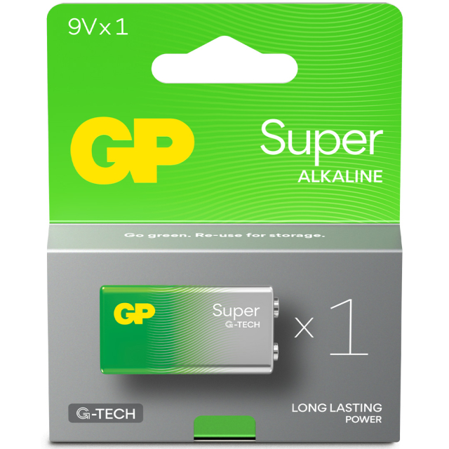 Batterij Super Alkaline 9 Volt 1-pak