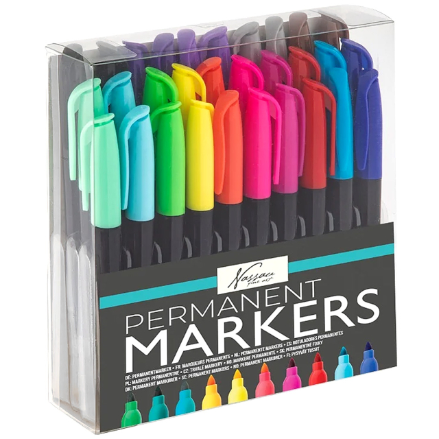 Permanent markers 30-pack