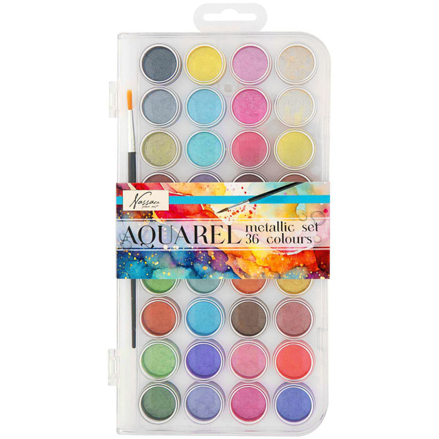 Aquarel metallic 36-set