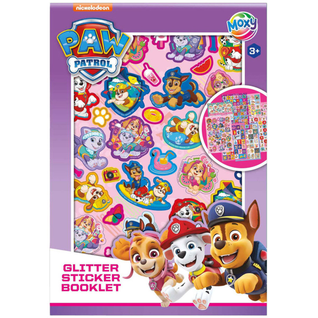 Paw Patrol Glitter Stickers 8 vellen (3 jaar+)