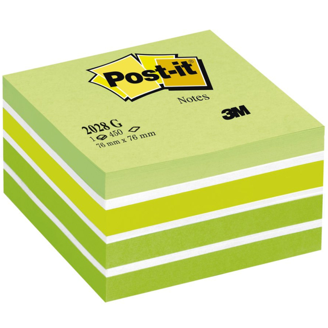 Post-it Note Cube 76x76 Pastelgroen