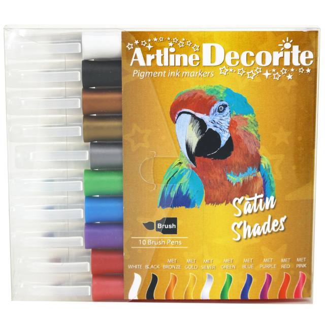 Decorite Brush Marker 10 stuks Satin